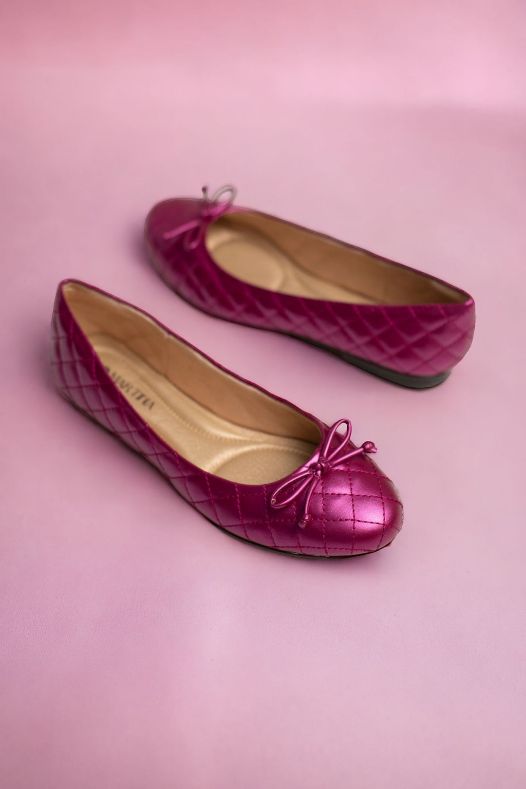 Damen Ballerina Schuhe Pink
